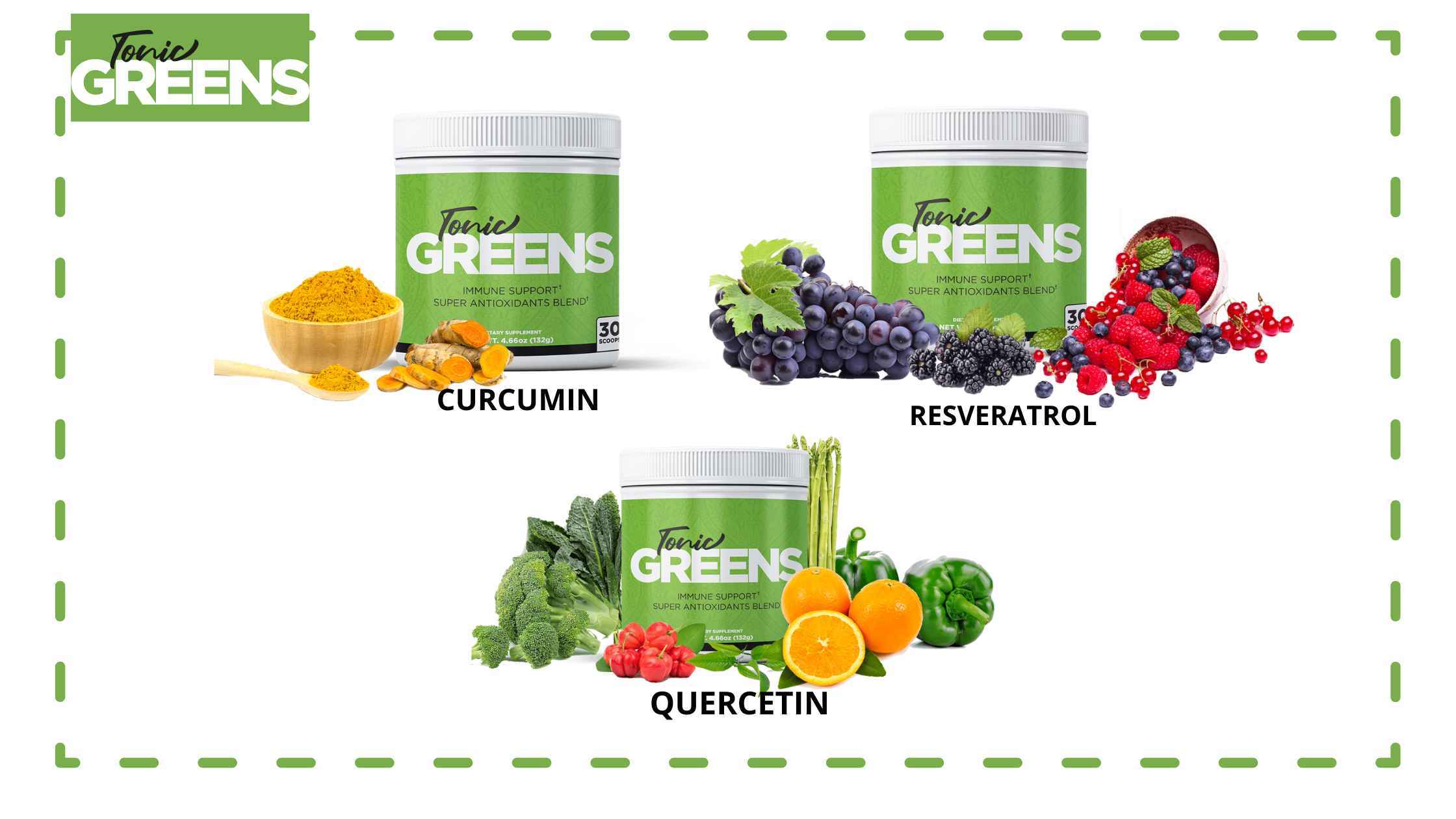 Ingredients Tonic Greens Supplement